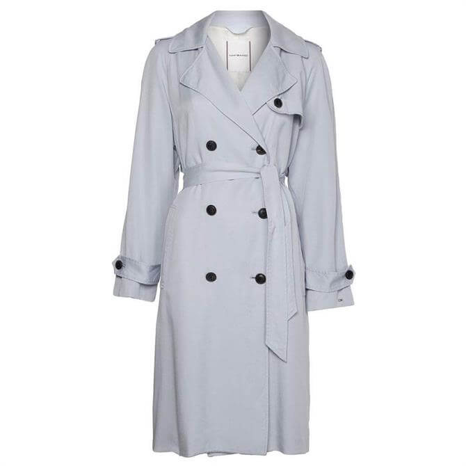 Tommy Hilfiger Breezy Blue Trench Coat